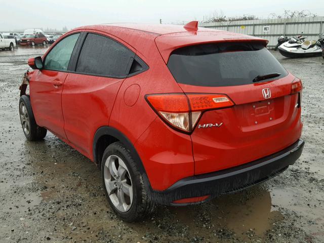 3CZRU6H5XHM716647 - 2017 HONDA HR-V EX RED photo 3