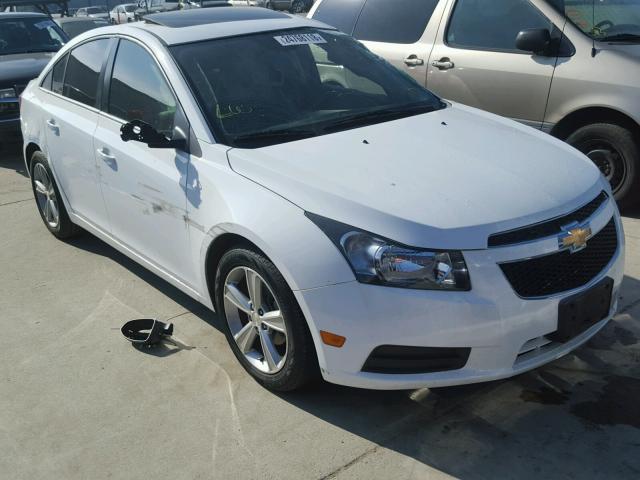 1G1PE5SB7E7118016 - 2014 CHEVROLET CRUZE LT WHITE photo 1