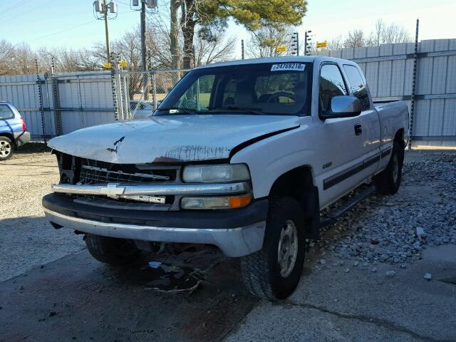 2GCEK19T7X1171376 - 1999 CHEVROLET SILVERADO WHITE photo 2