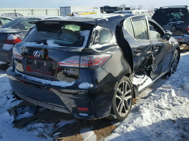 JTHKD5BHXF2211120 - 2015 LEXUS CT 200 BLACK photo 4