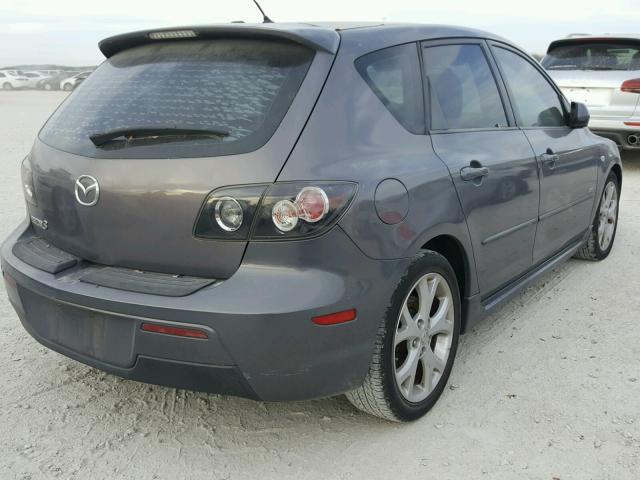 JM1BK343971667825 - 2007 MAZDA 3 HATCHBAC GRAY photo 4