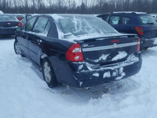 1G1ZT52875F257393 - 2005 CHEVROLET MALIBU LS BLUE photo 3