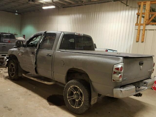 3D7KS28A08G163322 - 2008 DODGE RAM 2500 S GRAY photo 3