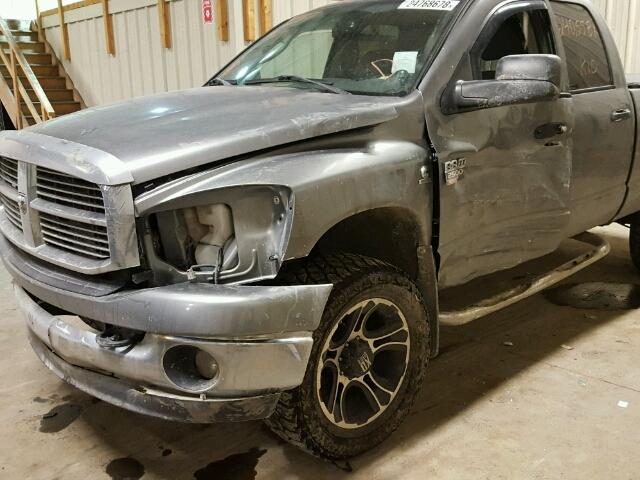 3D7KS28A08G163322 - 2008 DODGE RAM 2500 S GRAY photo 9