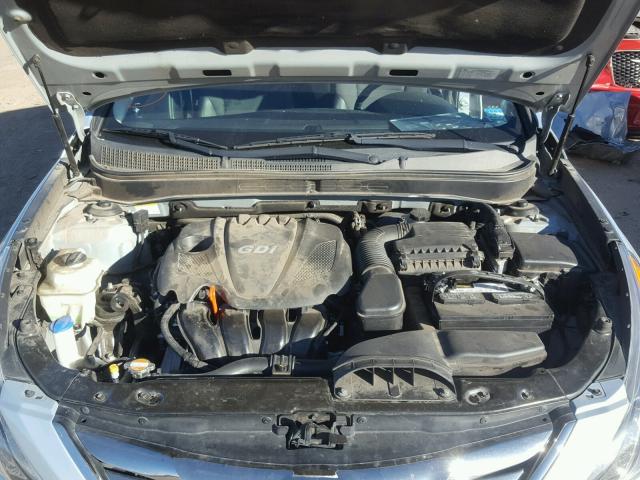 5NPEC4AC2CH443819 - 2012 HYUNDAI SONATA SE BLUE photo 7