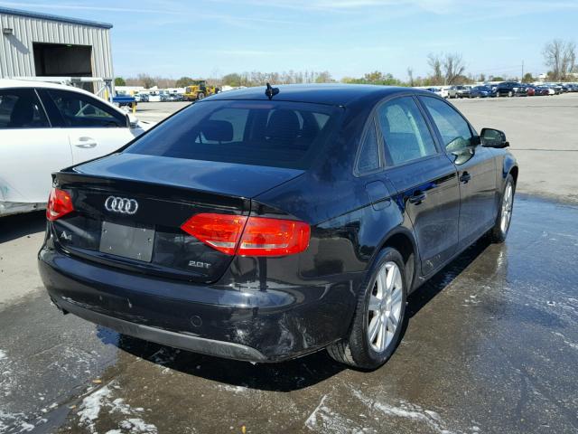 WAUAFAFL8AN034487 - 2010 AUDI A4 PREMIUM BLACK photo 4