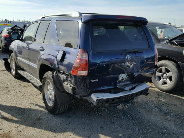 JTEBT14R248015066 - 2004 TOYOTA 4RUNNER SR BLUE photo 3