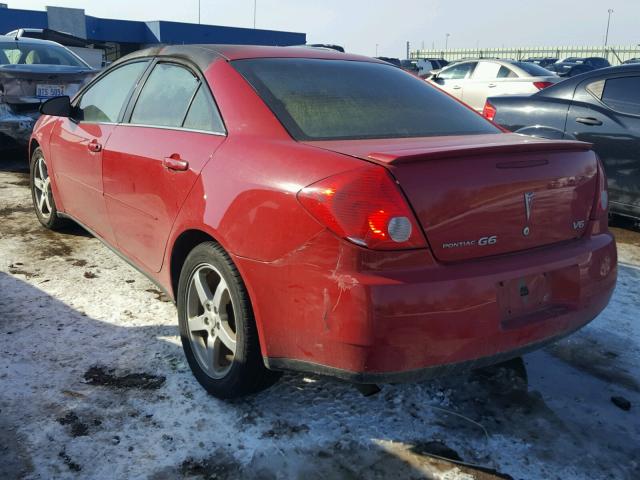 1G2ZG58NX74223959 - 2007 PONTIAC G6 BASE RED photo 3