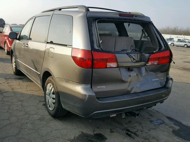 5TDZA23C15S374899 - 2005 TOYOTA SIENNA CE GRAY photo 3