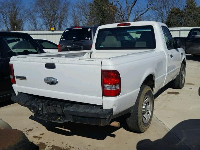 1FTYR10D17PA18462 - 2007 FORD RANGER WHITE photo 4