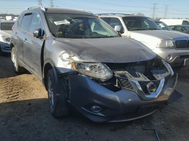 5N1AT2MV7EC859813 - 2014 NISSAN ROGUE S GRAY photo 1