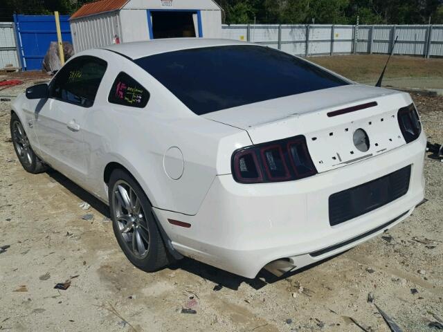 1ZVBP8CF1D5277880 - 2013 FORD MUSTANG GT WHITE photo 3