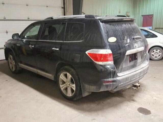 5TDDK3EH7BS081610 - 2011 TOYOTA HIGHLANDER BLACK photo 3