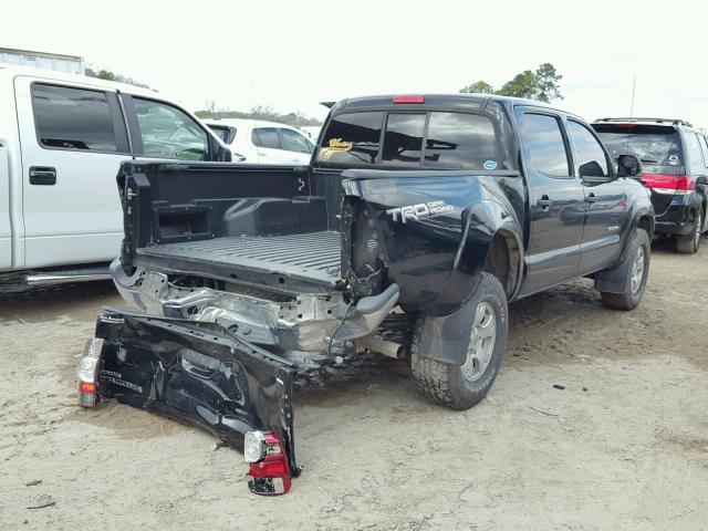 5TFLU4EN0DX051105 - 2013 TOYOTA TACOMA DOU BLACK photo 4