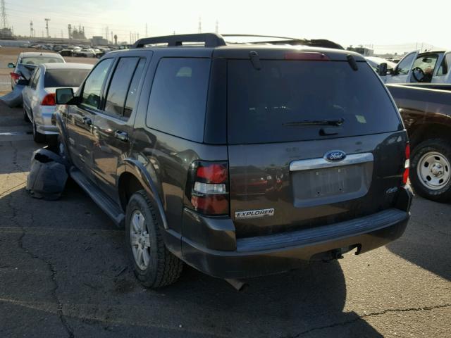 1FMEU73E68UA70886 - 2008 FORD EXPLORER X BROWN photo 3