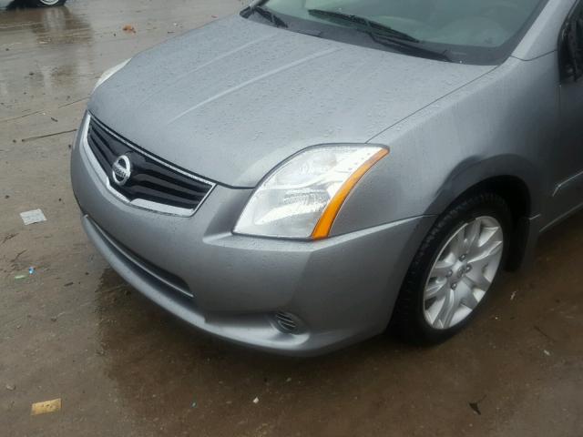 3N1AB6AP4CL656497 - 2012 NISSAN SENTRA 2.0 SILVER photo 9