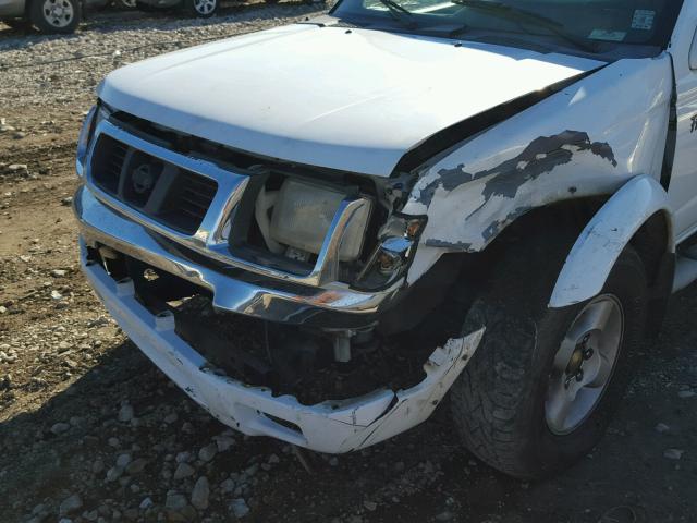 1N6ED27T7YC426488 - 2000 NISSAN FRONTIER C WHITE photo 9