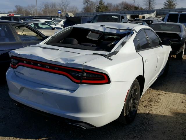 2C3CDXBG6FH770930 - 2015 DODGE CHARGER SE WHITE photo 4