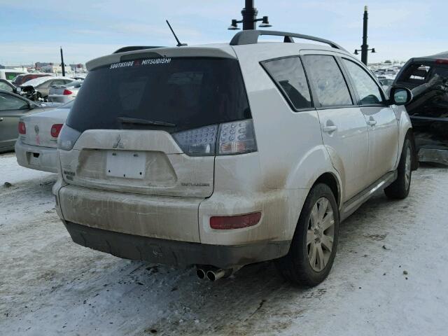 JA4JT5AX3CU607988 - 2012 MITSUBISHI OUTLANDER WHITE photo 4