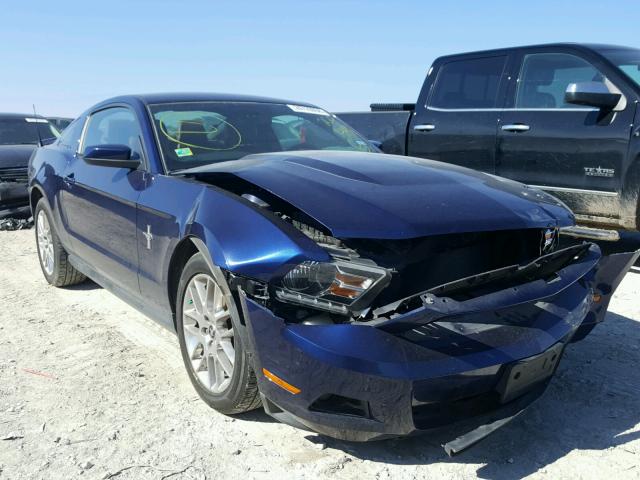 1ZVBP8AM2C5260439 - 2012 FORD MUSTANG BLUE photo 1