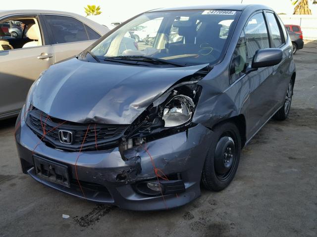 JHMGE8H51DC072780 - 2013 HONDA FIT SPORT GRAY photo 2