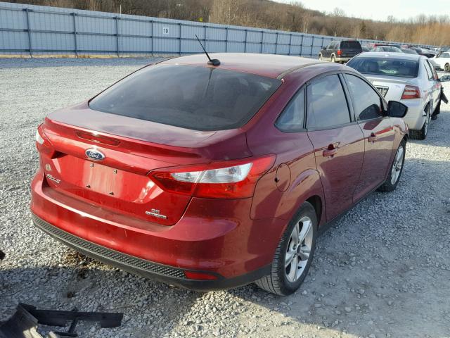 1FADP3F22EL270818 - 2014 FORD FOCUS SE RED photo 4