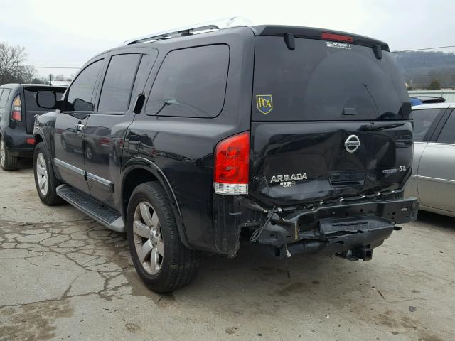 5N1BA0ND1BN615790 - 2011 NISSAN ARMADA SV BLACK photo 3