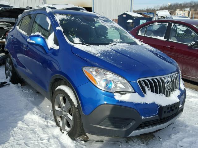 KL4CJASB3EB625092 - 2014 BUICK ENCORE BLUE photo 1