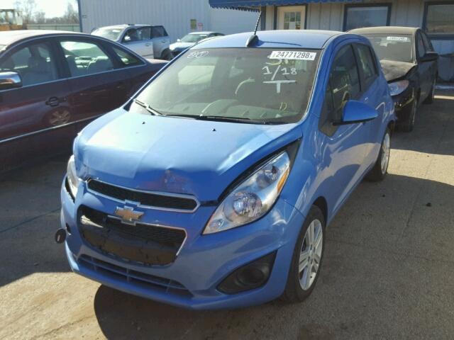 KL8CD6S91FC776069 - 2015 CHEVROLET SPARK 1LT BLUE photo 2