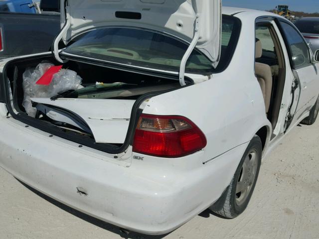 1HGCG5557YA037807 - 2000 HONDA ACCORD EX WHITE photo 9