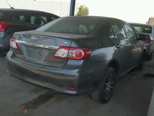 2T1BU4EE6CC770061 - 2012 TOYOTA COROLLA BA GRAY photo 4