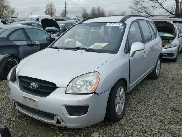 KNAFG525687148665 - 2008 KIA RONDO BASE SILVER photo 2