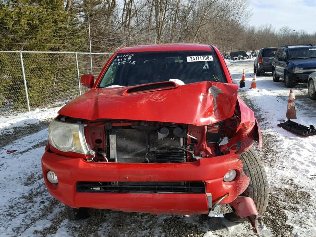 5TEMU52N97Z434598 - 2007 TOYOTA TACOMA DOU RED photo 9