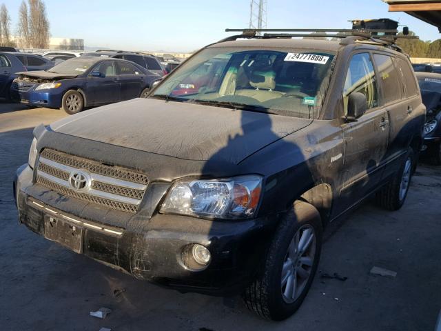 JTEEW21AX60004813 - 2006 TOYOTA HIGHLANDER BLACK photo 2