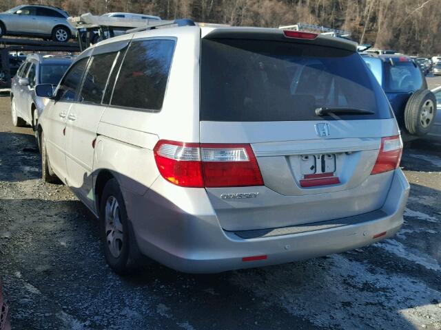 5FNRL38626B401147 - 2006 HONDA ODYSSEY EX SILVER photo 3