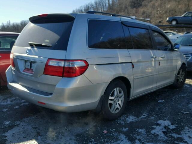 5FNRL38626B401147 - 2006 HONDA ODYSSEY EX SILVER photo 4