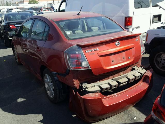 3N1AB6AP4BL636569 - 2011 NISSAN SENTRA 2.0 MAROON photo 3