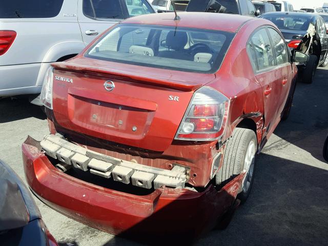 3N1AB6AP4BL636569 - 2011 NISSAN SENTRA 2.0 MAROON photo 4