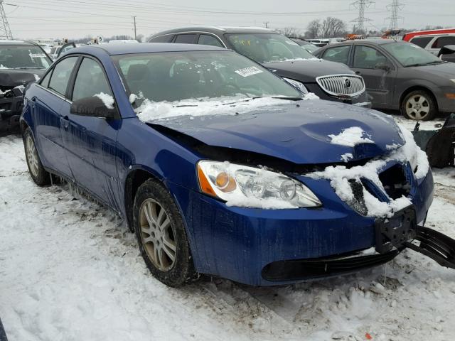 1G2ZF58B874252451 - 2007 PONTIAC G6 VALUE L BLUE photo 1