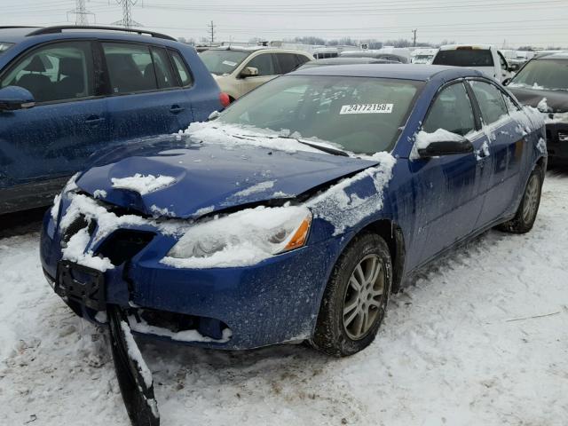 1G2ZF58B874252451 - 2007 PONTIAC G6 VALUE L BLUE photo 2