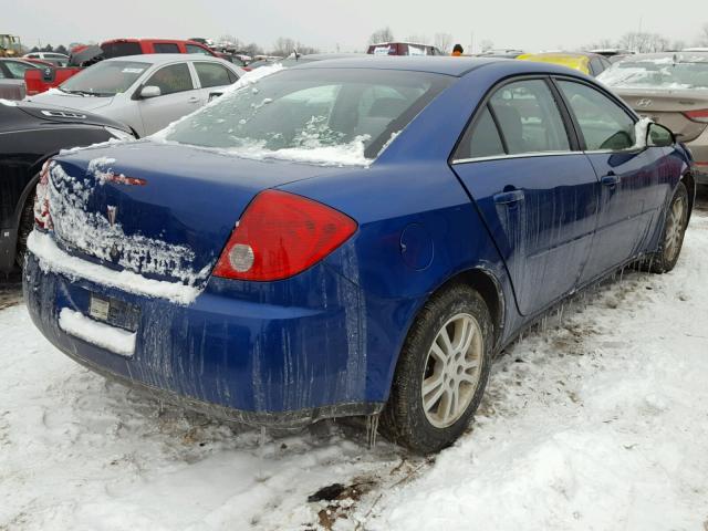 1G2ZF58B874252451 - 2007 PONTIAC G6 VALUE L BLUE photo 4