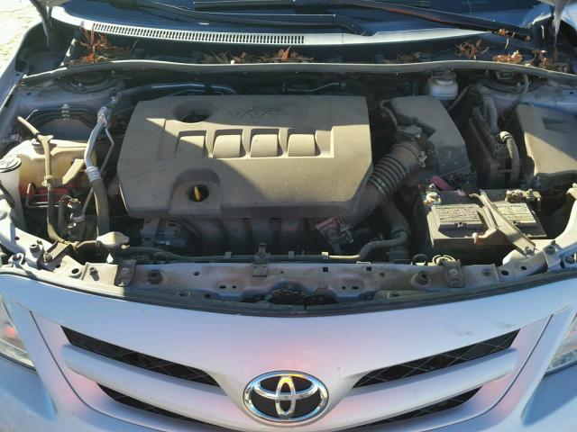 2T1BU4EE4BC538234 - 2011 TOYOTA COROLLA BA SILVER photo 7