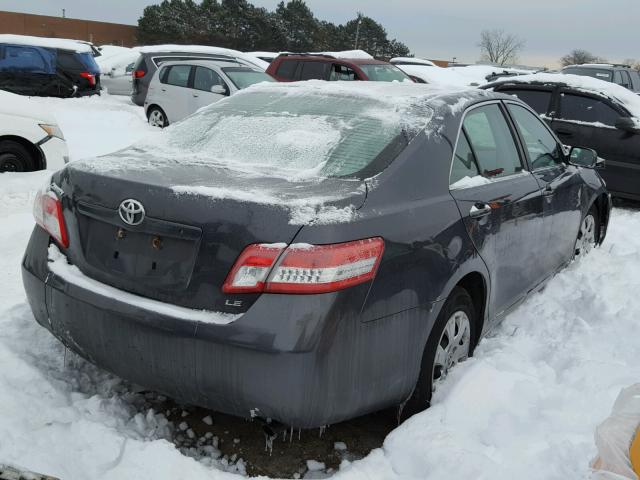 4T1BF3EK0BU600673 - 2011 TOYOTA CAMRY BASE GRAY photo 4