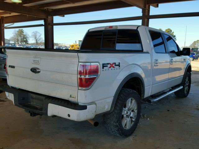 1FTFW1EV1AFC90170 - 2010 FORD F150 SUPER WHITE photo 4