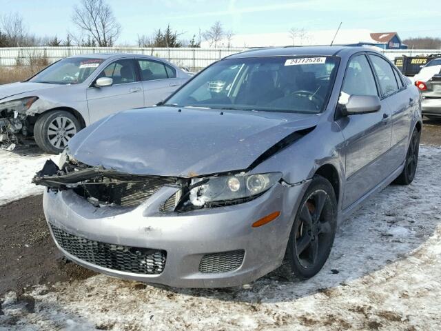 1YVHP84C085M34462 - 2008 MAZDA 6 I GRAY photo 2