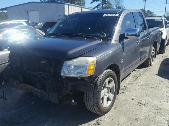 1N6AA07A84N511395 - 2004 NISSAN TITAN XE GRAY photo 2