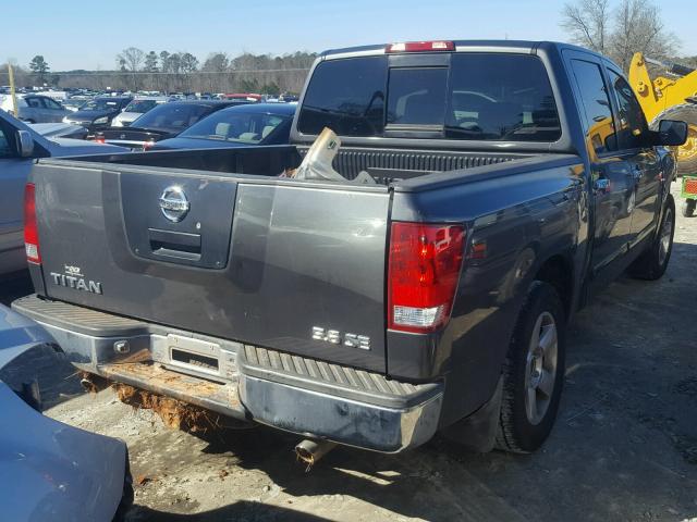 1N6AA07A84N511395 - 2004 NISSAN TITAN XE GRAY photo 4