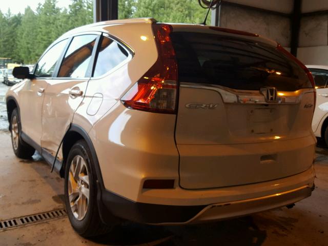 5J6RM4H79GL080258 - 2016 HONDA CR-V EXL WHITE photo 3