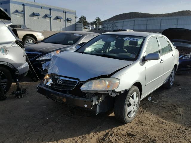 1NXBR30E55Z535610 - 2005 TOYOTA COROLLA CE SILVER photo 2