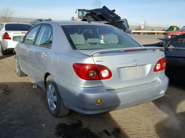 1NXBR30E55Z535610 - 2005 TOYOTA COROLLA CE SILVER photo 3